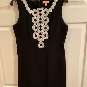 Lily Pulitzer Sleeveless Black Shift Dress